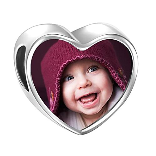 SOUFEEL Abalorio Charm Pulsera de Foto Personalizado Plata de Ley Navidad Cumpleaño y Aniversario para Madre Mujer Niña SOUFEEL Abalorio Charm Pulsera de Foto Personalizado Plata de Ley Navidad Cumpleaño y Aniversario para Madre Mujer Niña