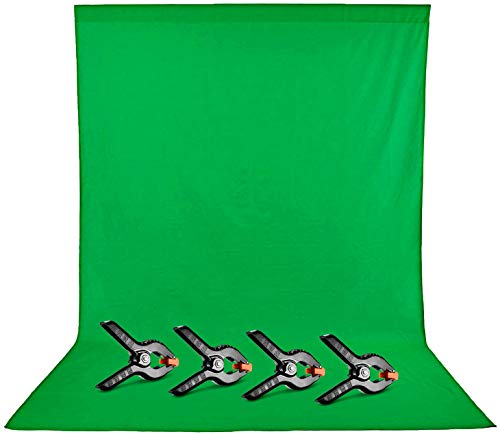 Spardar Algodón Puro Croma Fondo Chroma Key 2x3m Pantalla Verde Fondo de Estudio fotográfico, Puro algodón Muselina Fondo de Pantalla Plegable para fotografía, Video y televisión Green Screen Spardar Algodón Puro Croma Fondo Chroma Key 2x3m Pantalla Verde Fondo de Estudio fotográfico, Puro algodón Muselina Fondo de Pantalla Plegable para fotografía, Video y televisión Green Screen