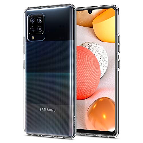 Spigen Funda Liquid Crystal para Samsung Galaxy A42, Protección Delgada de Gel Silicona y claridad Premium de TPU - Transparente