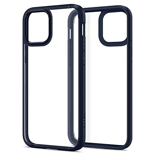 Spigen Funda Ultra Hybrid Compatible con iPhone 12 y Compatible con iPhone 12 Pro - Azul Marino