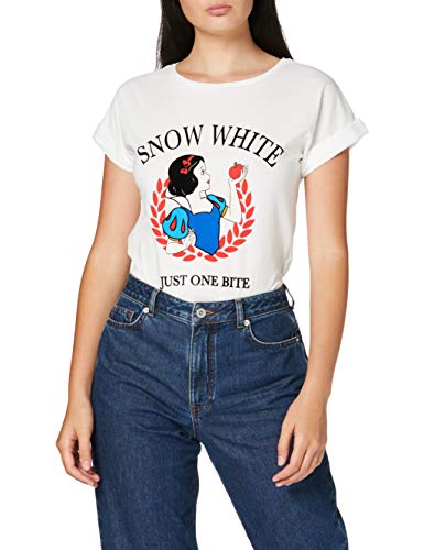 Springfield Frq.LIC. Bambi Blanc Mini-C/98 Camiseta, Multicolor (Multicoloured 98), 36 (Tamaño del Fabricante: S) para Mujer