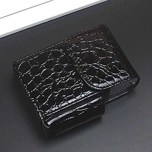 SSLW Estuche De Cigarrillos Cuero para Bolsa Cintura Portátil La Caja Tabaco Hombres Se Puede Colocar En (Mantenga 20),Black1,11.2X8X4CM SSLW Estuche De Cigarrillos Cuero para Bolsa Cintura Portátil La Caja Tabaco Hombres Se Puede Colocar En (Mantenga 20),Black1,11.2X8X4CM