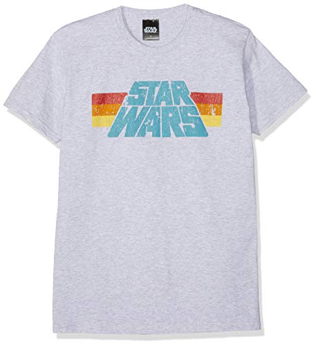 Star Wars Vintage 77 - Camiseta (Talla XL), Color Gris