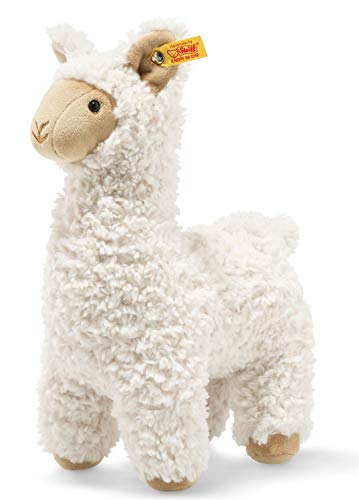 Steiff Original Lama Soft Cuddly Friends Leandro, Aprox. 23 cm, Marca Botón im Ohr, Amigo de Peluche para bebés Desde el Nacimiento, Color Beige (69543) Steiff Original Lama Soft Cuddly Friends Leandro, Aprox. 23 cm, Marca Botón im Ohr, Amigo de Peluche para bebés Desde el Nacimiento, Color Beige (69543)