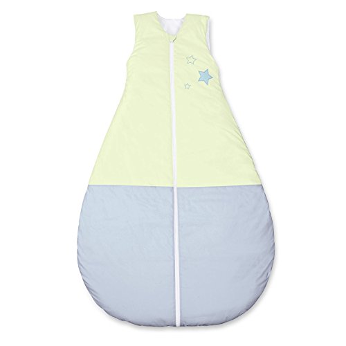 Sterntaler Saco de Dormir de bebé, Uso Durante Todo el año, Termorregulación, con Cremallera, Tamaño: 130 cm, Burro Emmi, Verde/Azul