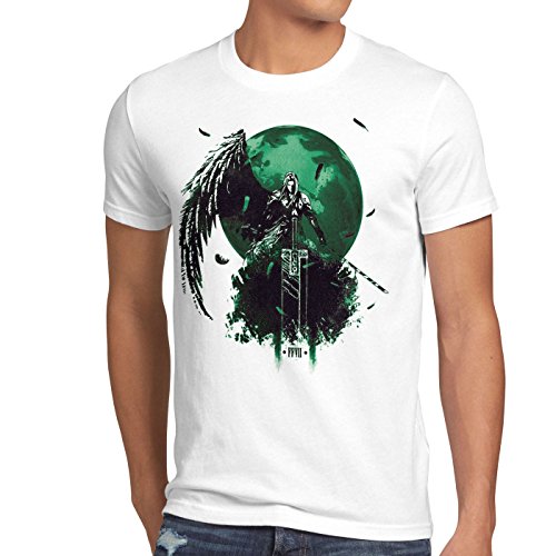 style3 Sephiroth VII Camiseta para Hombre T-Shirt Fantasy Avalanche Juego de rol PS iOS japón, Talla:M