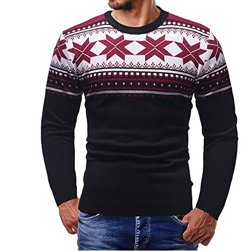 Sudadera con capucha para hombre con diseño de copo de nieve navideño Negro Negro ( XXL