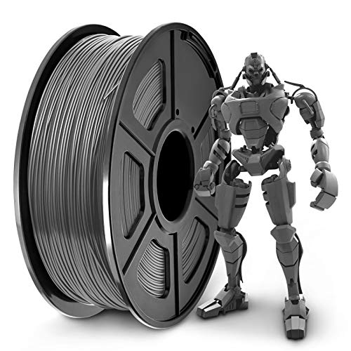 SUNLU PLA+ Filament 1.75mm for 3D Printer & 3D Pens, 1KG (2.2LBS) PLA+ 3D Printer Filament Tolerance Accuracy +/- 0.02 mm, Grey SUNLU PLA+ Filament 1.75mm for 3D Printer & 3D Pens, 1KG (2.2LBS) PLA+ 3D Printer Filament Tolerance Accuracy +/- 0.02 mm, Grey
