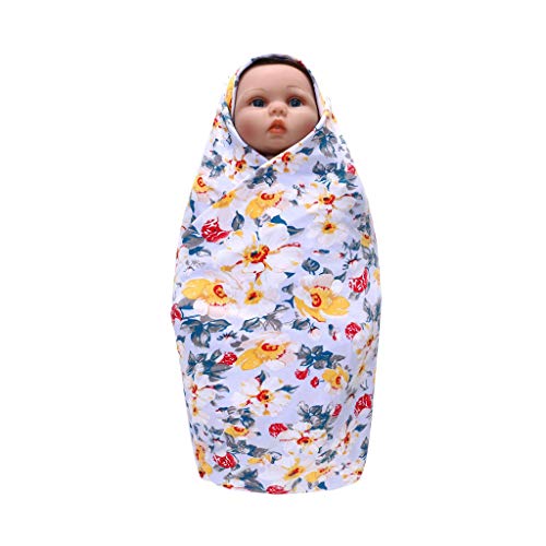 Sunnymi® - Manta Cambiador para bebé y niña, diseño Floral, Incluye Cinta para la Cabeza Azul Talla única