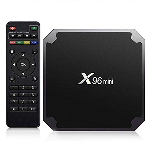 SUNNZO X96mini Android 9.0 TV Box con procesador Amlogic S905W Quad Core de 64 bits 1GB RAM+8GB ROM,WiFi,4K HD,H.265 (1+8GB)