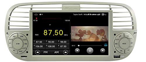 Sunshine Fly 6.2 pulgadas Android 8.0 Quad Core 1024 * 600 capacitiva pantalla táctil 2 Din coche DVD GPS Radio estéreo para Fiat 500 GPS Audio Reproductor de DVD Bluetooth Wifi 3G