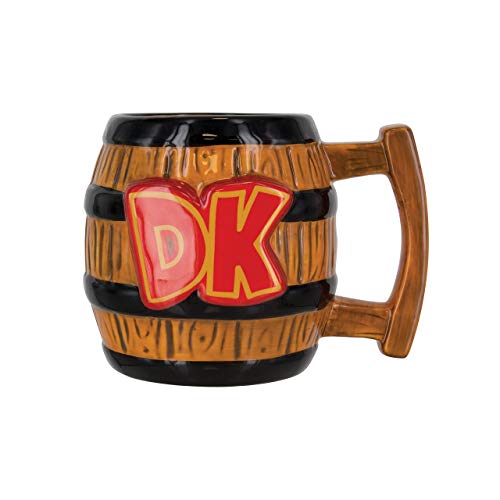 Super Mario Donkey Kong con Forma de Taza, Cerámica, Varios Colores, 9 x 15 x 10 cm Super Mario Donkey Kong con Forma de Taza, Cerámica, Varios Colores, 9 x 15 x 10 cm