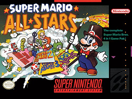 Super Nintendo - Canvas Super Mario All Stars 30X40