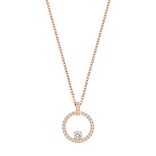 Swarovski Colgante Creativity Circle, blanco, Baño en tono Oro Rosa Swarovski Colgante Creativity Circle, blanco, Baño en tono Oro Rosa