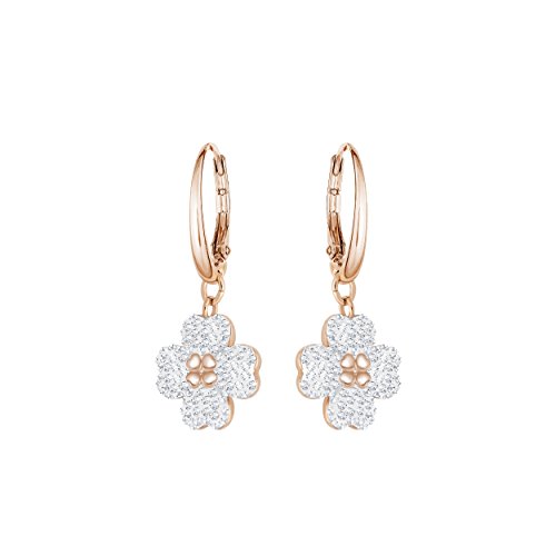 Swarovski Pendientes Latisha, blanco, Baño en tono Oro Rosa Swarovski Pendientes Latisha, blanco, Baño en tono Oro Rosa