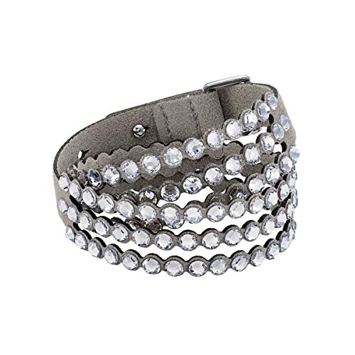 Swarovski Pulsera Power Collection, Gris Claro