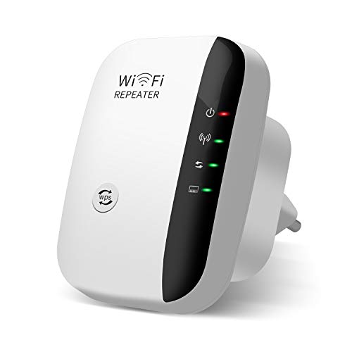SYOSIN Wifi, repetidor de señal WLAN 300 Mbps, punto de acceso inalámbrico 2,4 GHz con función WPS, Willigt IEEE802.11n/g/b