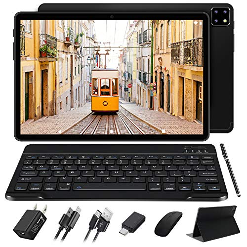 Tablet 10 Pulgadas FACETEL Android 10.0 Tableta 5G Wi-Fi,4GB RAM 64GB ROM (TF 128GB), Octa-Core 1.6 GHz, 1920×1200 FHD IPS Display, Batería 8000mAh,GPS | Bluetooth | WiFi | Teclado y Ratón- Negro Tablet 10 Pulgadas FACETEL Android 10.0 Tableta 5G Wi-Fi,4GB RAM 64GB ROM (TF 128GB), Octa-Core 1.6 GHz, 1920×1200 FHD IPS Display, Batería 8000mAh,GPS | Bluetooth | WiFi | Teclado y Ratón- Negro