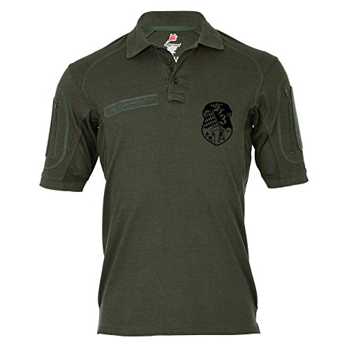 Tactical Polo Alfa – FA de UA Diseño de 3 escudo Bundeswehr Antigua Ciudad nadadores feldwebel suboficial Guardián del Batallón # 19194, Hombre, color verde oliva, tamaño XXXX-Large