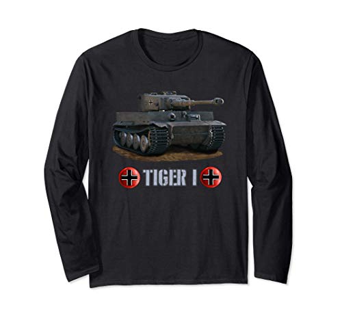 Tanque alemán Tiger I (1) Guerra Mundial 2 Manga Larga Tanque alemán Tiger I (1) Guerra Mundial 2 Manga Larga