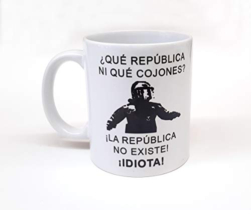 Taza Personalizada Frase de Moda mosso de escuadra La república no Existe Idiota Taza de Desayuno Ideal para Regalo españa cataluña