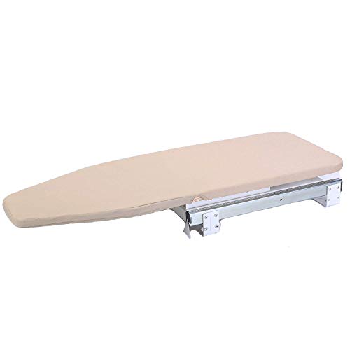 Tcatec Tabla de planchar giratoria extraíble con tabla de planchar incorporada, armario de madera, plataforma de lavandería, 82 x 31 cm, con acolchado para ahorrar espacio (plegado). Tcatec Tabla de planchar giratoria extraíble con tabla de planchar incorporada, armario de madera, plataforma de lavandería, 82 x 31 cm, con acolchado para ahorrar espacio (plegado).