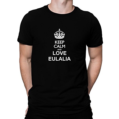 Teeburon Keep Calm and Love Eulalia Camiseta
