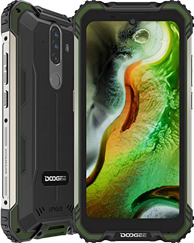 Telefono Movil Libre, DOOGEE S58 Pro Android 10 Smartphone 4G con Cámara Triples 16MP+Cámara Frontal 16MP, 6GB+64GB, Batería 5180mAh, 5.7 Pulgada IP68/IP69K Móvil Resistente, NFC/GPS, Verde