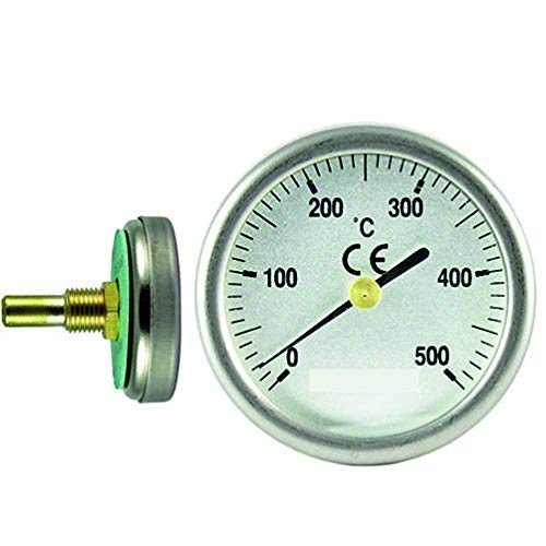 Termómetro para Puertas de Horno de leña, Escala de 0 a 500ºC, diámetro de la Esfera 35 mm. Vaina de 30 mm. Termómetro para Puertas de Horno de leña, Escala de 0 a 500ºC, diámetro de la Esfera 35 mm. Vaina de 30 mm.