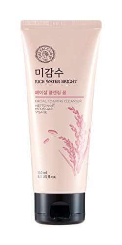 The Face Shop - Limpiador facial espumoso para el lavado diario de la cara, hidratante, con agua de arroz, para todos los tipos de piel, 150 ml/5 oz The Face Shop - Limpiador facial espumoso para el lavado diario de la cara, hidratante, con agua de arroz, para todos los tipos de piel, 150 ml/5 oz