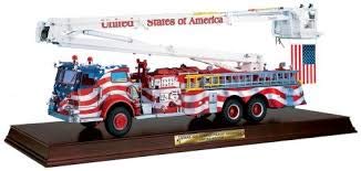 The Franklin Mint 1:32 Scale Stars and Stripes Pierce Snorkel Fire Engine by Franklin Mint.