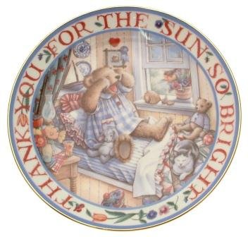 The Franklin Mint Royal Doulton Rise and Shine Teddy, Linda Hill Griffith Teddy Placa CP2132 The Franklin Mint Royal Doulton Rise and Shine Teddy, Linda Hill Griffith Teddy Placa CP2132