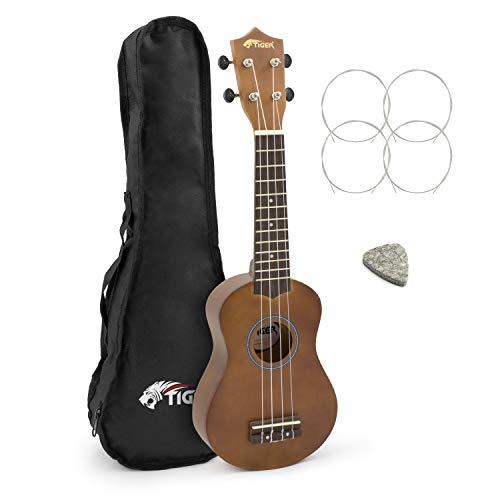Tiger UKE12-NT - Ukelele Soprano para Principiante s con Estuche Tiger UKE12-NT - Ukelele Soprano para Principiante s con Estuche