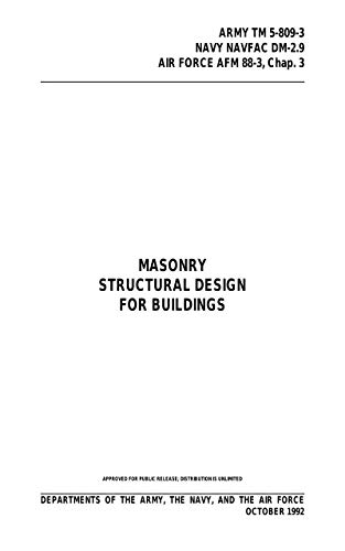 TM 5-809-3 Masonry Structural Design For Buildings 1992 (English Edition)