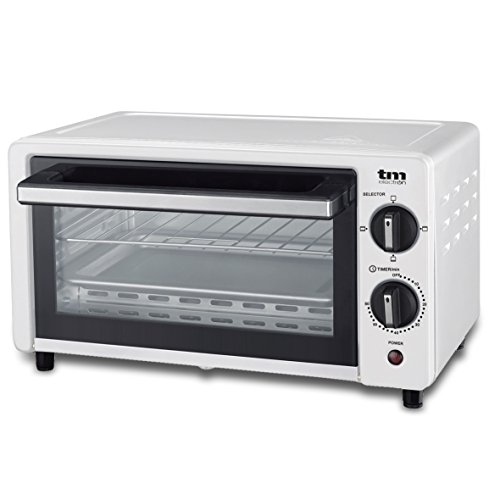 TM Electron TMPHO001WH mini horno tostador 800W, 10L de capacidad, 3 modos de calentamiento, blanco TM Electron TMPHO001WH mini horno tostador 800W, 10L de capacidad, 3 modos de calentamiento, blanco
