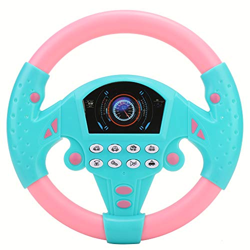 Tnfeeon Juguete de Volante para niños, Volante de simulación de Juguete con luz y Sonido de conducción Juguetes educativos para Infancia(Rosado Azul) Tnfeeon Juguete de Volante para niños, Volante de simulación de Juguete con luz y Sonido de conducción Juguetes educativos para Infancia(Rosado Azul)