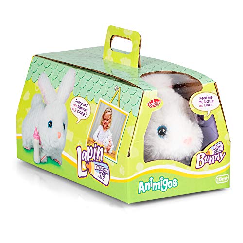 Tobar 36411 New Born Bunny - Conejo de Peluche Animado, Color Blanco