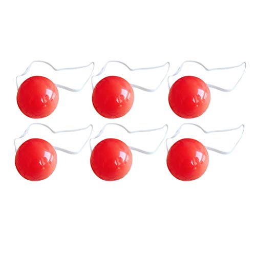 Toddmomy 6 unidades de luces para nariz de payaso rojas de plástico para Navidad, Halloween, fiestas