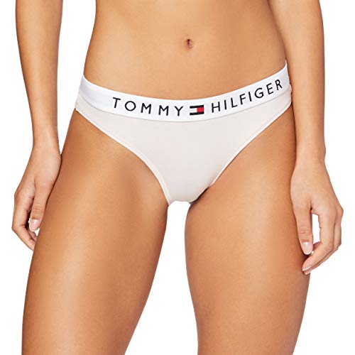 Tommy Hilfiger Briefs B Braguitas con Cintura Elástica y Logo, Rosa Palido, S para Mujer