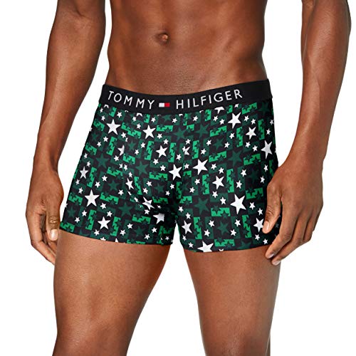 Tommy Hilfiger Trunk Print Ropa Interior, Terreno De Cuadrados De Estrellas, MD para Hombre