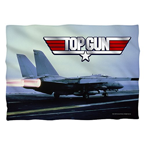 Top Gun romántico Drama acción Militar Fighter Jet 2 Cara impresión Funda de Almohada