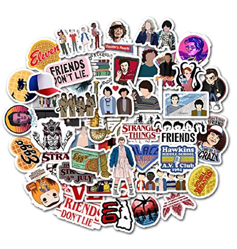 Top Stickers ! Juego de 50 Pegatinas Pequeñas de Stranger Things - Vinilos - No Vulgares - Personalización, Scrapbooking