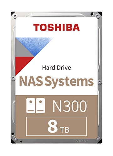 Toshiba N300 - Disco duro interno de 8 TB (SATA 6 GB/s, 7200rpm) color gris Toshiba N300 - Disco duro interno de 8 TB (SATA 6 GB/s, 7200rpm) color gris