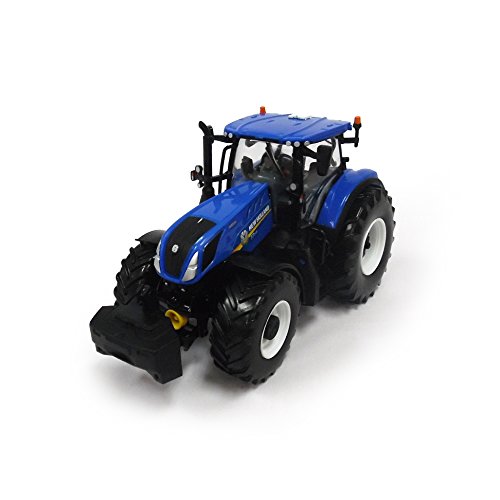 Tractor para niños New Holland, T7 315, Tomy de Britains– Tractor para niños con Sistema hidráulico Trasero de Altura Regulable y Eje Delantero dirigible – Tractor niños a Partir de 3 años