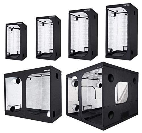 TRAFIKA Armario Cultivo Interior 240x240x200cm / Grow Tent/Grow Box/Armario Indoor Cultivo/Armario Grow Hidropónico/Mylar Premium 97% Reflectividad TRAFIKA Armario Cultivo Interior 240x240x200cm / Grow Tent/Grow Box/Armario Indoor Cultivo/Armario Grow Hidropónico/Mylar Premium 97% Reflectividad