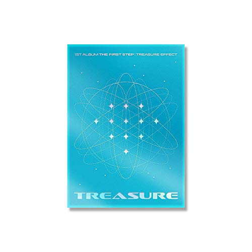 Treasure 1st Album [THE FIRST STEP : Treasure Effect] Blue version (Incl Pre-order Benefits : Find Treasure Scratch Card, AR Photocard, AR Photo board, Double sided Poster (Folded))