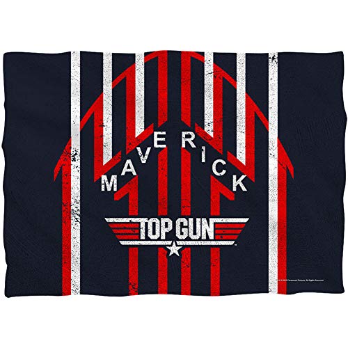 Trevco Top Gun/MAVERICK - Funda de almohada (impresión delantera/trasera), color blanco Trevco Top Gun/MAVERICK - Funda de almohada (impresión delantera/trasera), color blanco