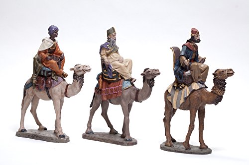 Triciclo Editores Figuras de Rey Melchor, Gaspar y Baltasar en Camello.BEL955 Triciclo Editores Figuras de Rey Melchor, Gaspar y Baltasar en Camello.BEL955