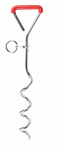 TRIXIE Piqueta enganche al suelo, galvanizada, 40 cm, ø9 mm, Perro TRIXIE Piqueta enganche al suelo, galvanizada, 40 cm, ø9 mm, Perro