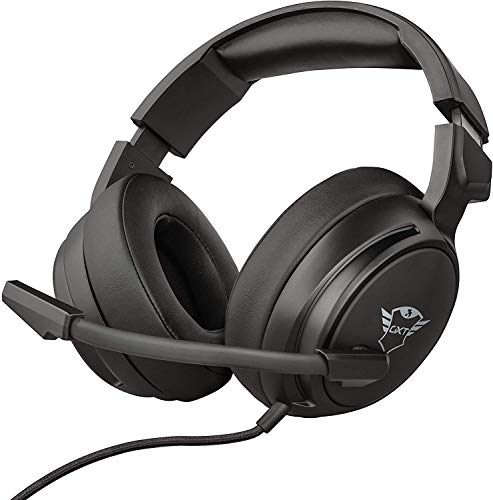 Trust Cascos Gaming GXT 433 Pylo Auriculares Gamer con Micrófono Plegable, Unidades de Altavoces Activos de 50 mm, Cable Trenzado, para PS4, PS5, PC, Nintendo Switch, Xbox One, Xbox Series X - Negro